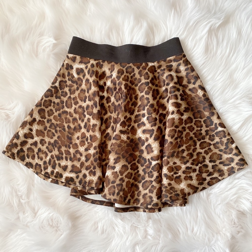 Mandee leopard print skirt